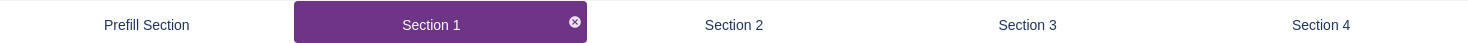 Section filters on responses page