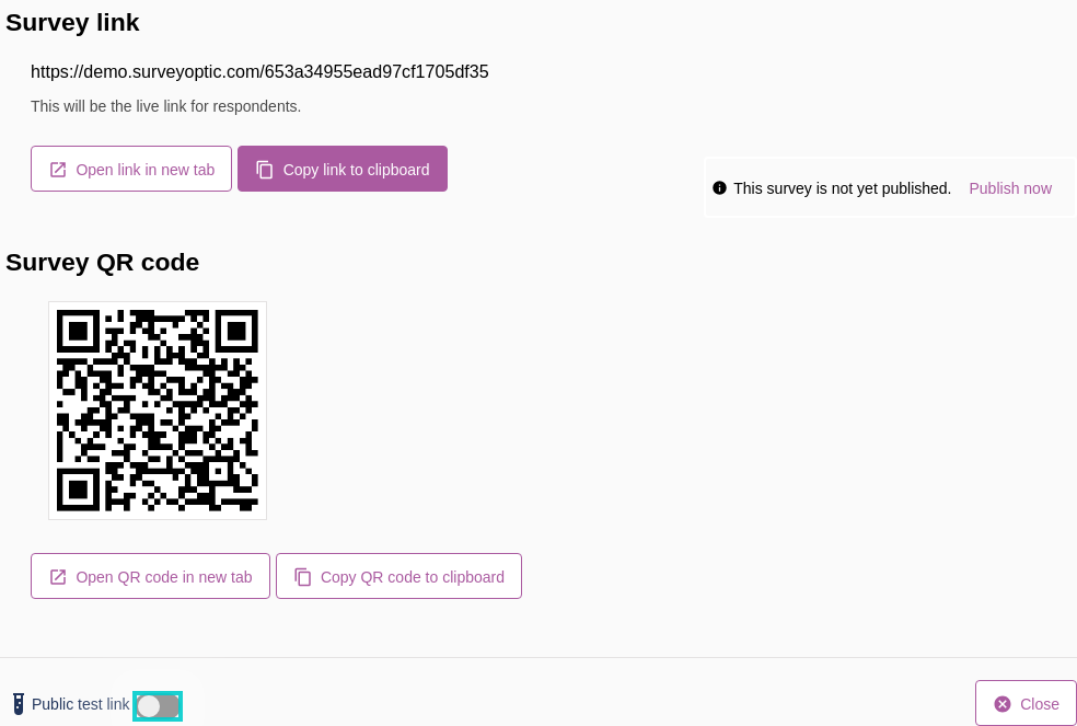 Testing your survey 16